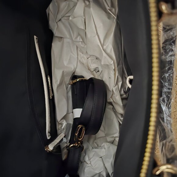 Aldo White and Cream Large Tote Bag - Picture 4 of 5